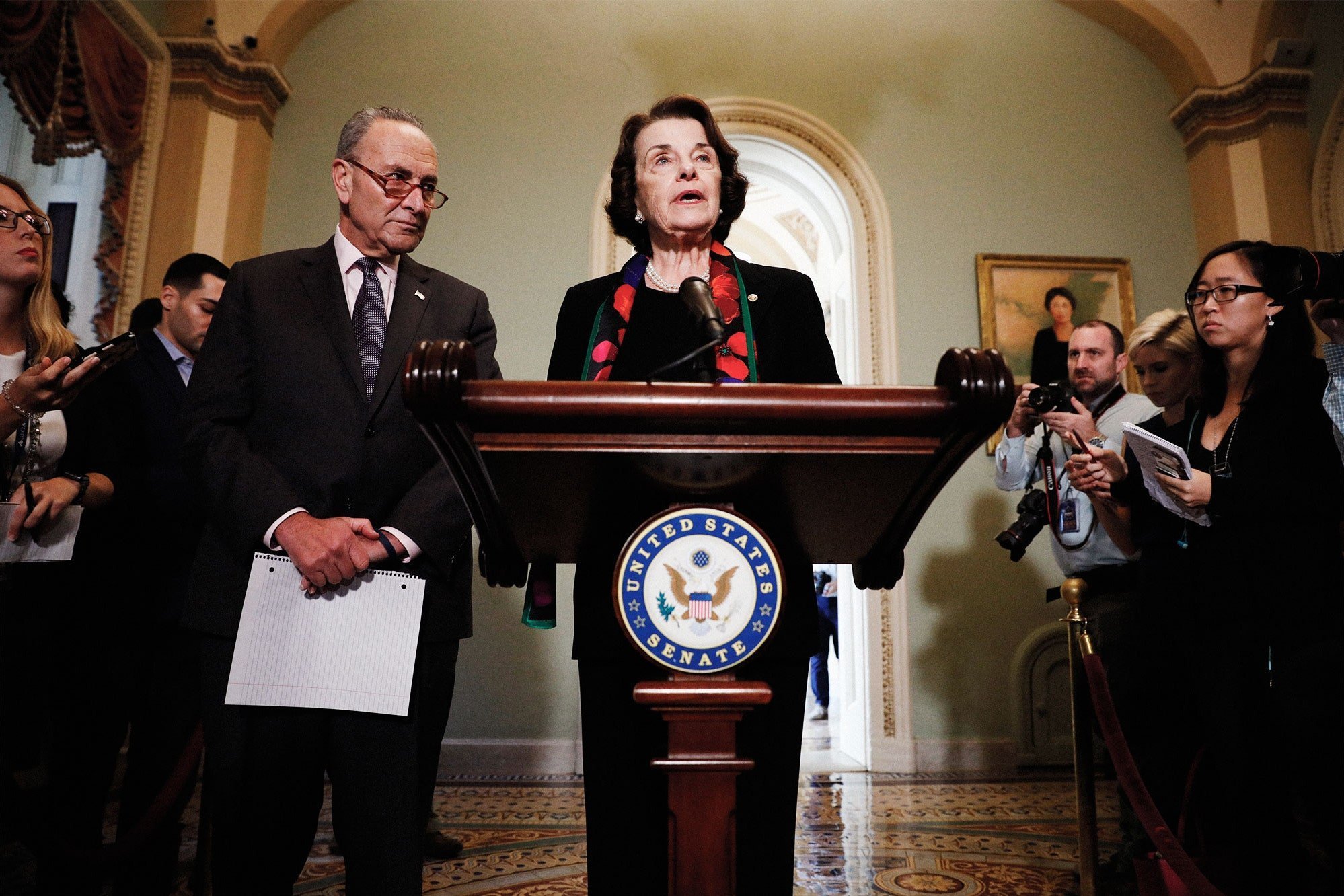 Dianne-Feinstein_Chuck-Schummer