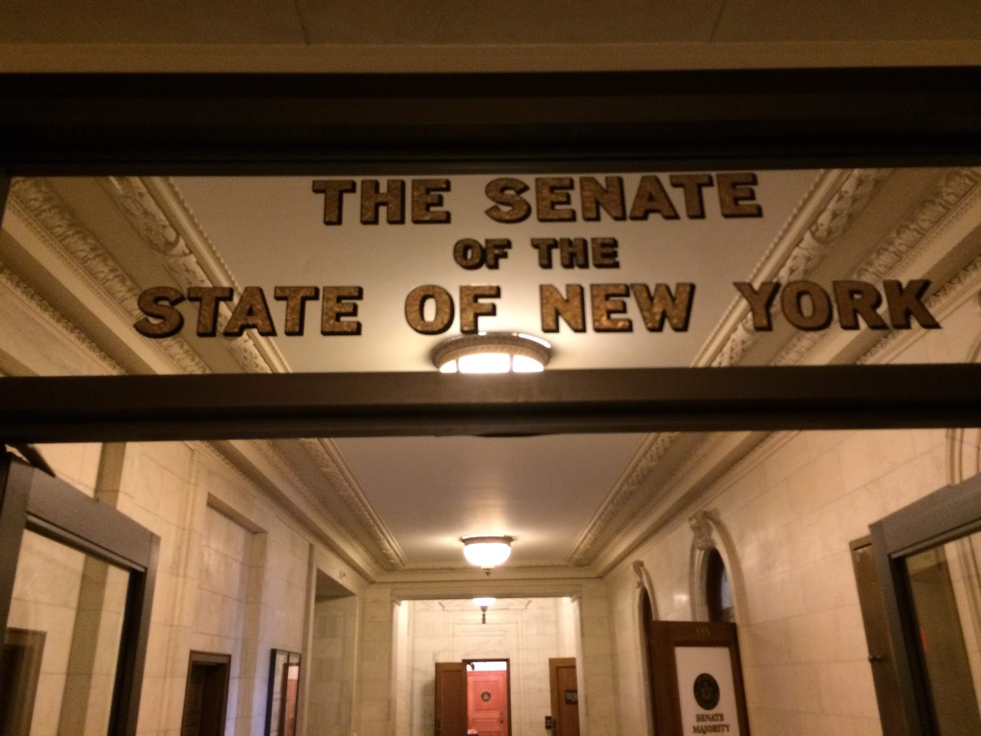 State Senate Door