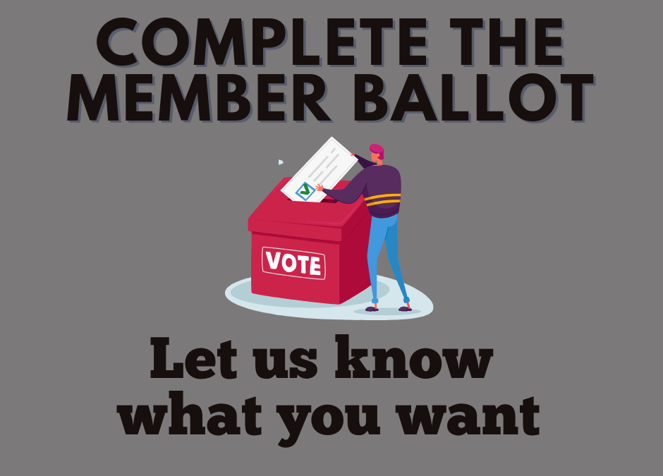 YOUR OFFICIAL NYSFA Membership Ballot is Here!