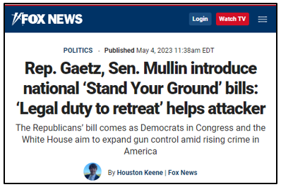 National Stand-Your-Ground Law Filed in D.C.!