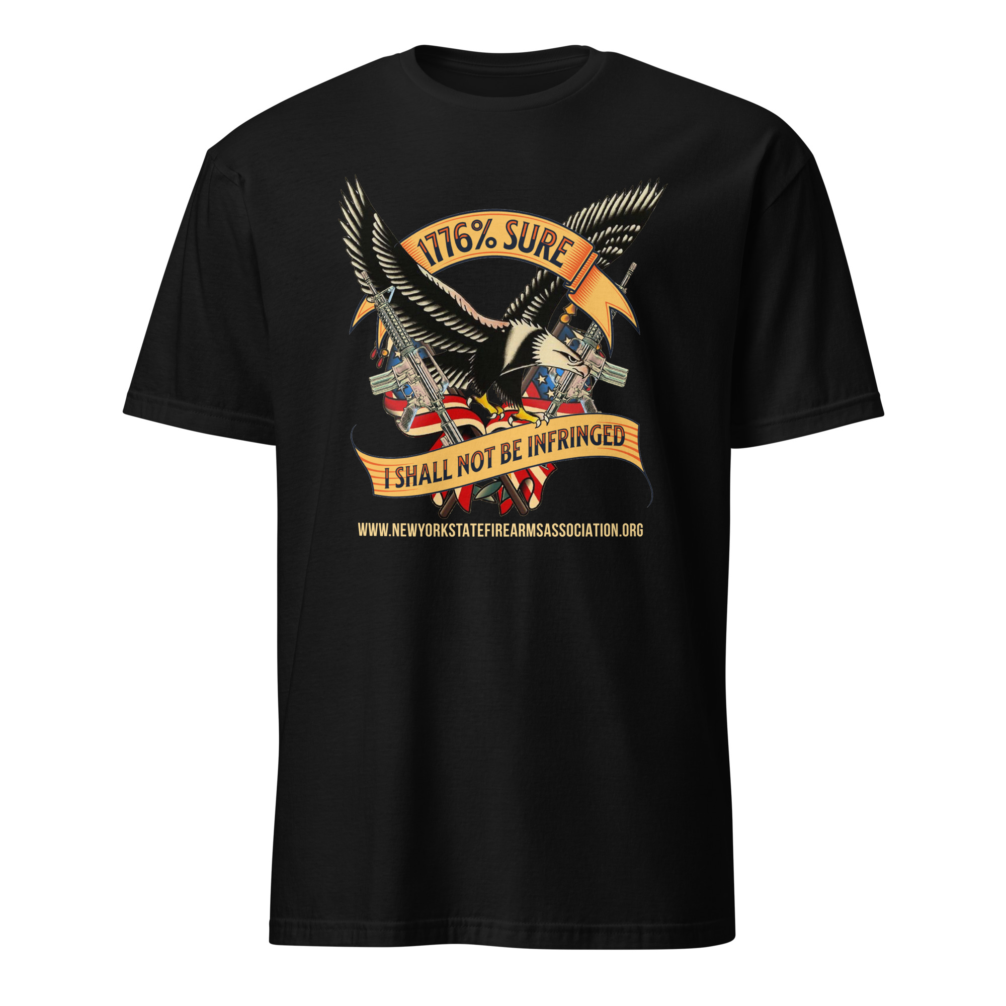 Supersoft – Short-Sleeve – Unisex – Gold Text -“I’m 1776% Sure” - Image 2