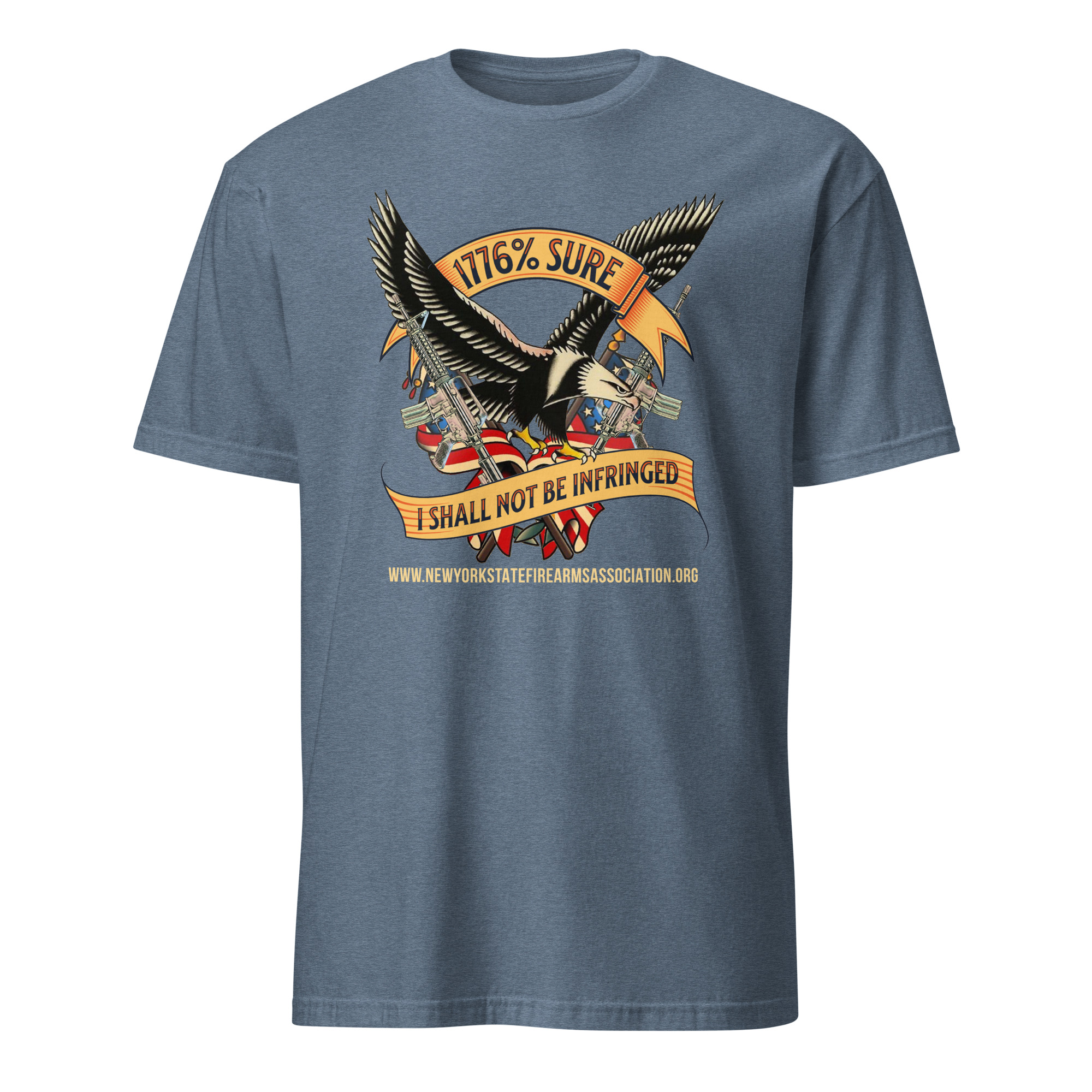 Supersoft – Short-Sleeve – Unisex – Gold Text -“I’m 1776% Sure” - Image 6