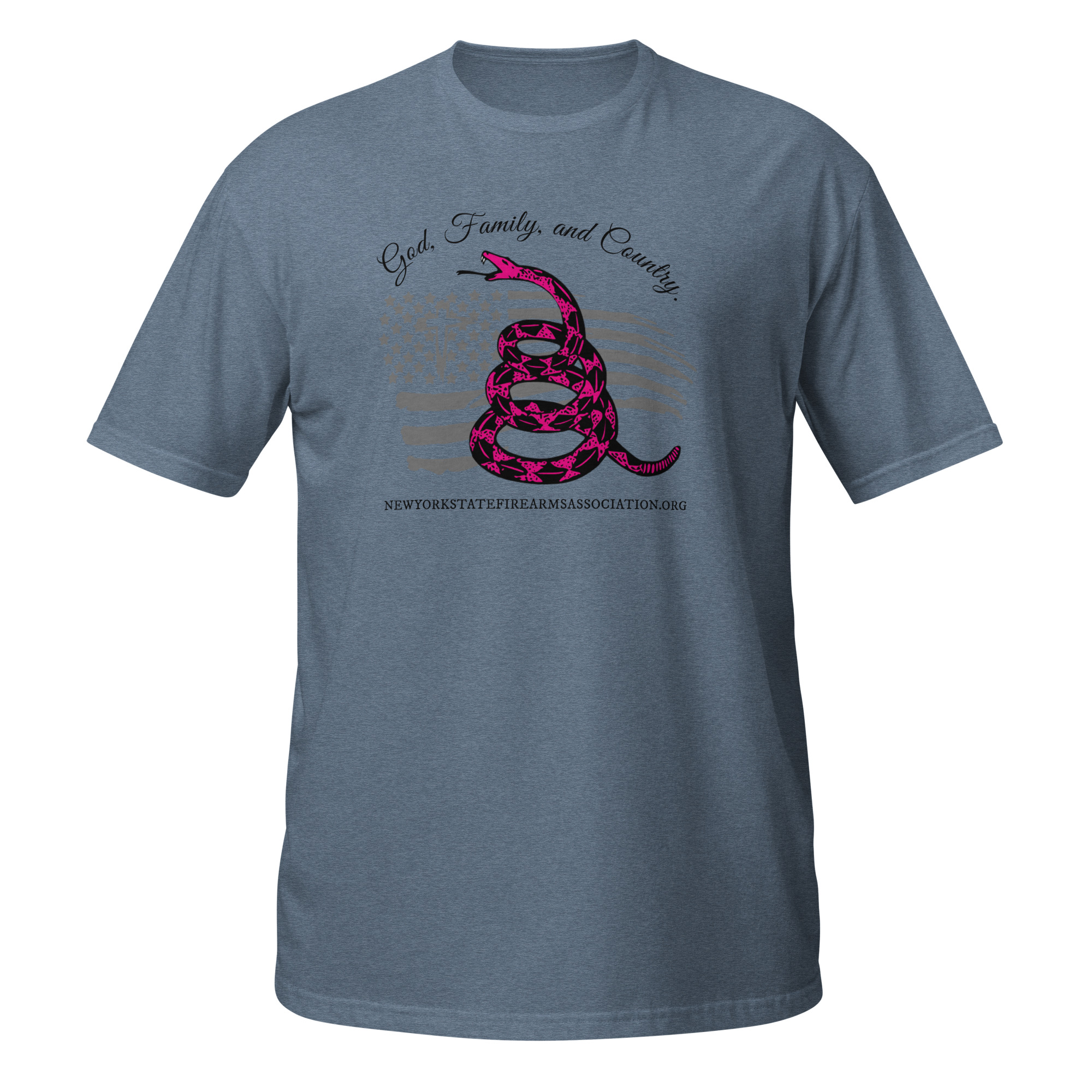 Supersoft – Short Sleeve – Women’s – Black Text – God, Family and Country
