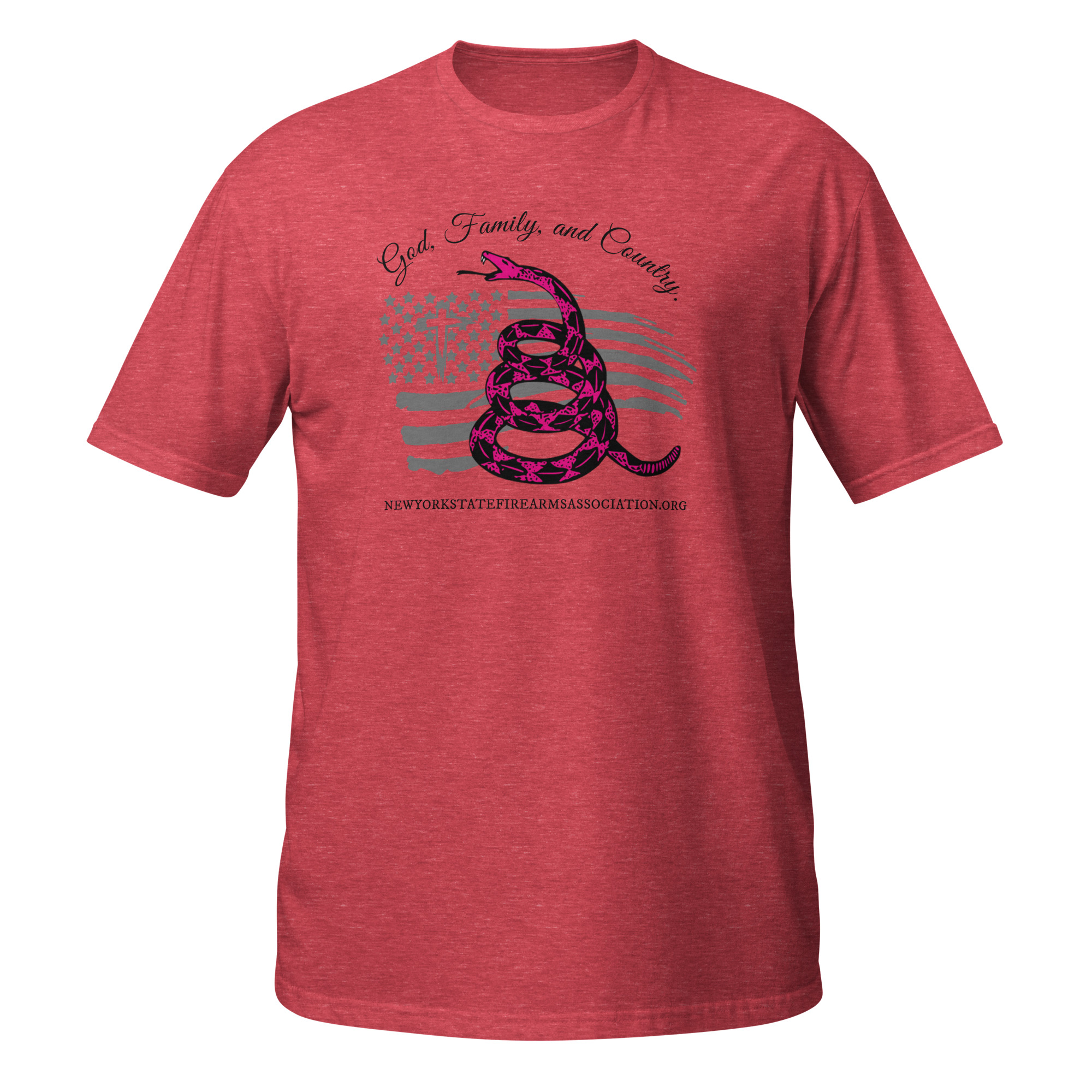 Supersoft – Short Sleeve – Women’s – Black Text – God, Family and Country - Image 2