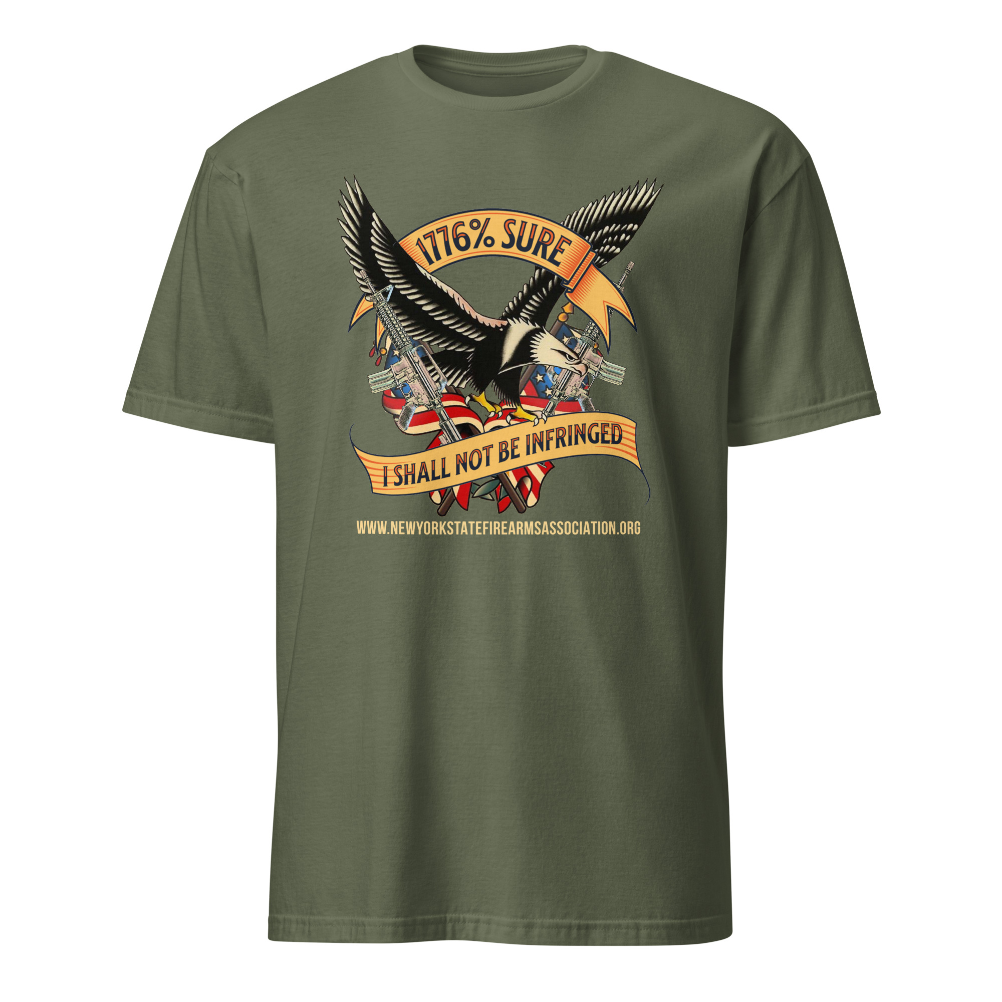 Supersoft – Short-Sleeve – Unisex – Gold Text -“I’m 1776% Sure” - Image 4
