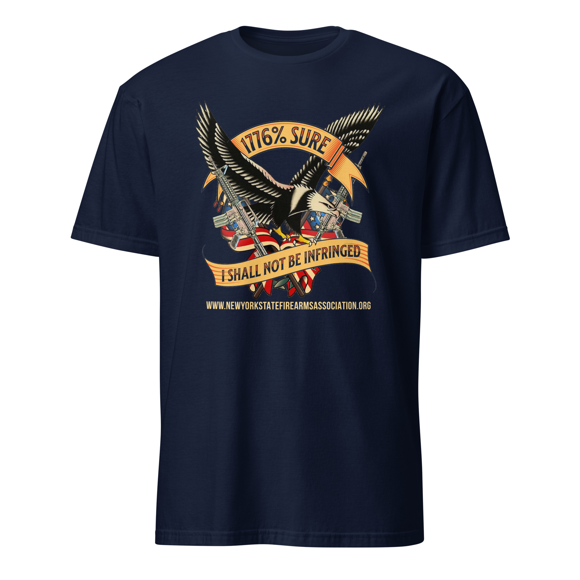 Supersoft – Short-Sleeve – Unisex – Gold Text -“I’m 1776% Sure” - Image 3