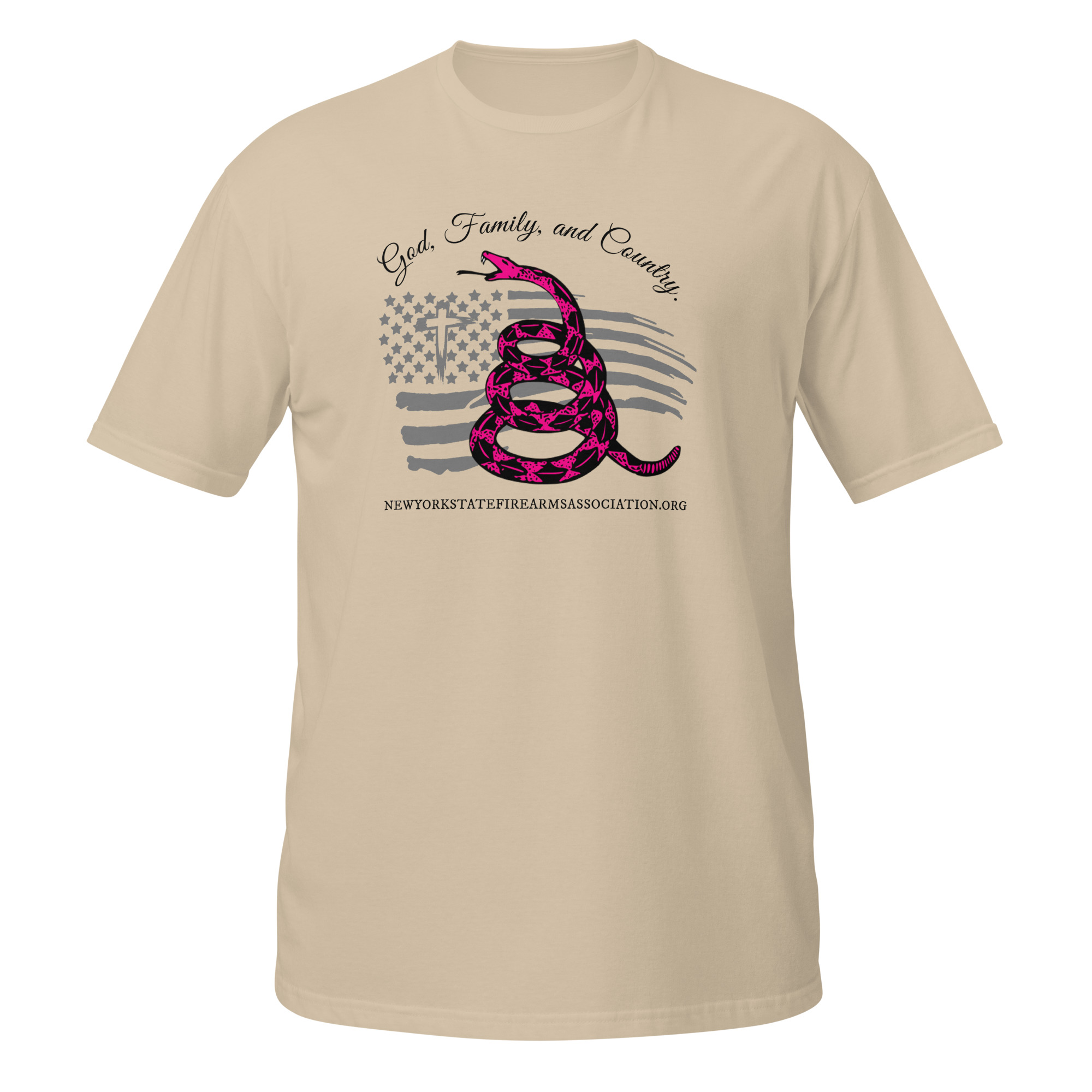 Supersoft – Short Sleeve – Women’s – Black Text – God, Family and Country - Image 3