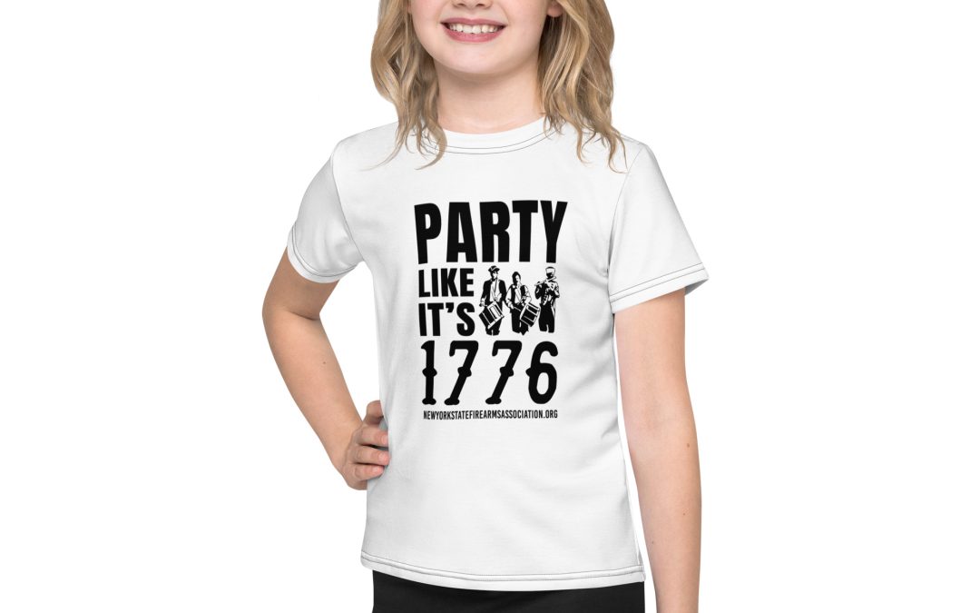 Youth – Party Like It’s 1776 – Kids crew neck t-shirt