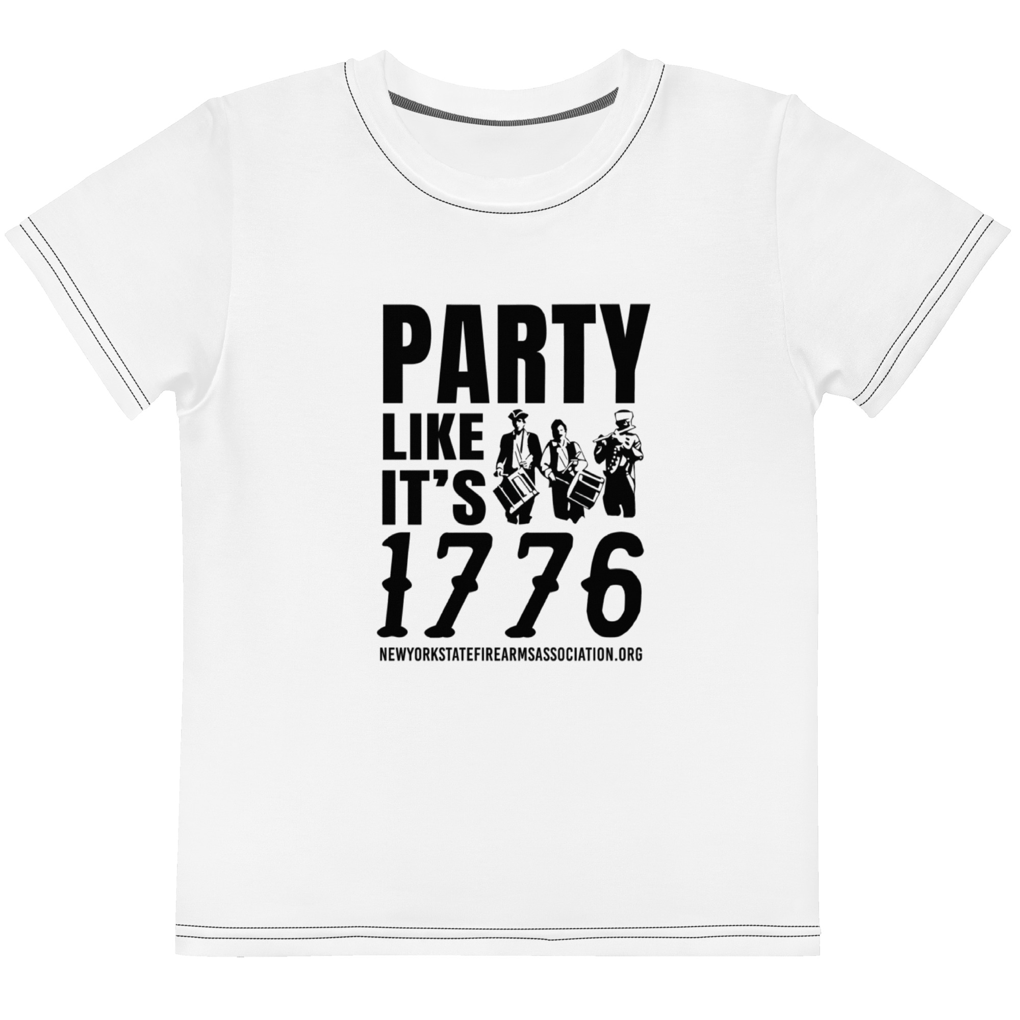 Youth - Party Like It's 1776 - Kids crew neck t-shirt - Image 2