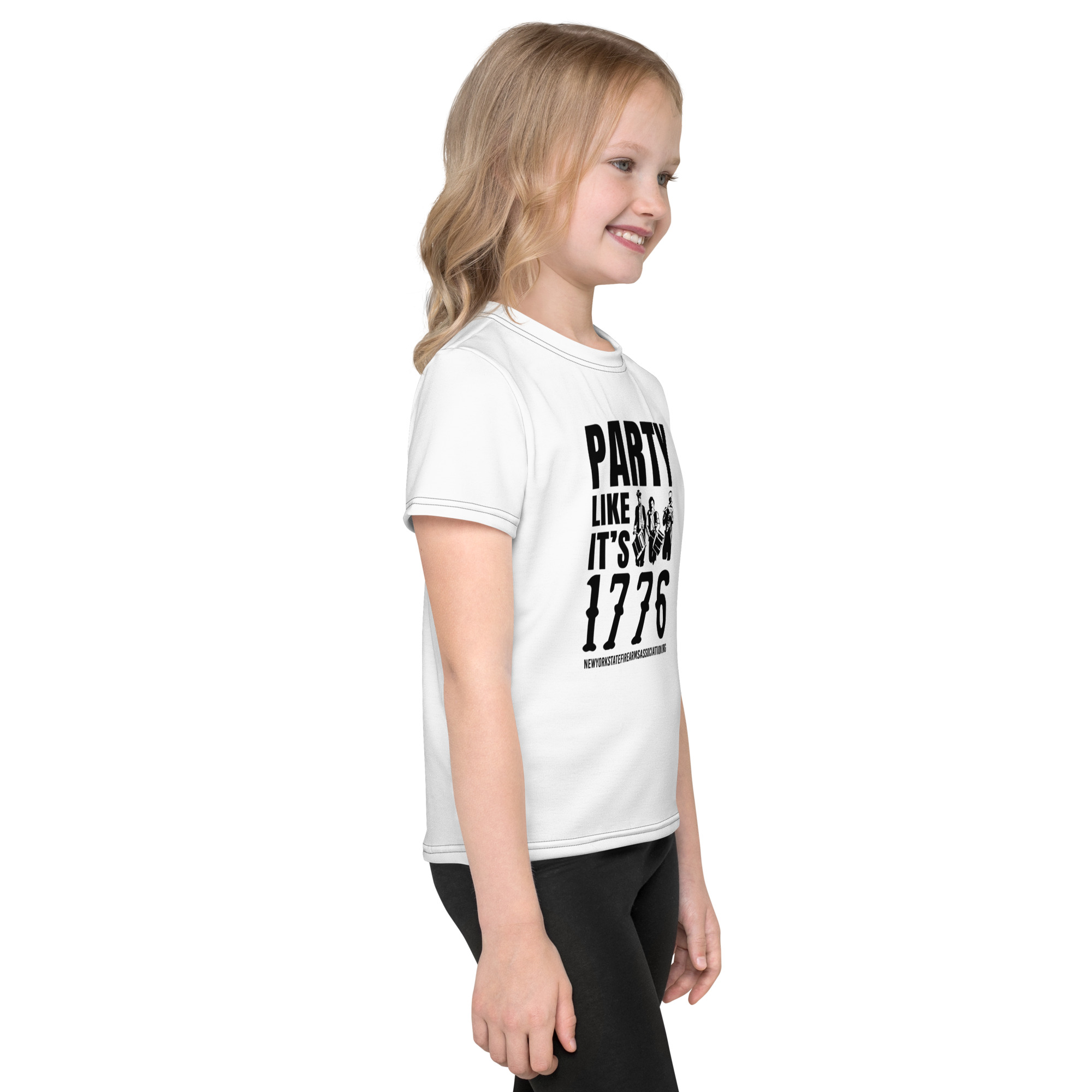 Youth - Party Like It's 1776 - Kids crew neck t-shirt - Image 5